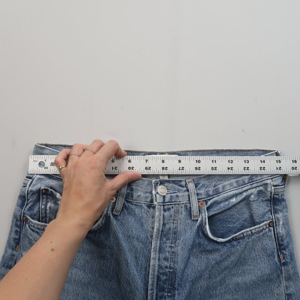 AGOLDE 90's Mid‎ Rise Loose Fit Jeans in Streamline Size 27 - Picture 11 of 12
